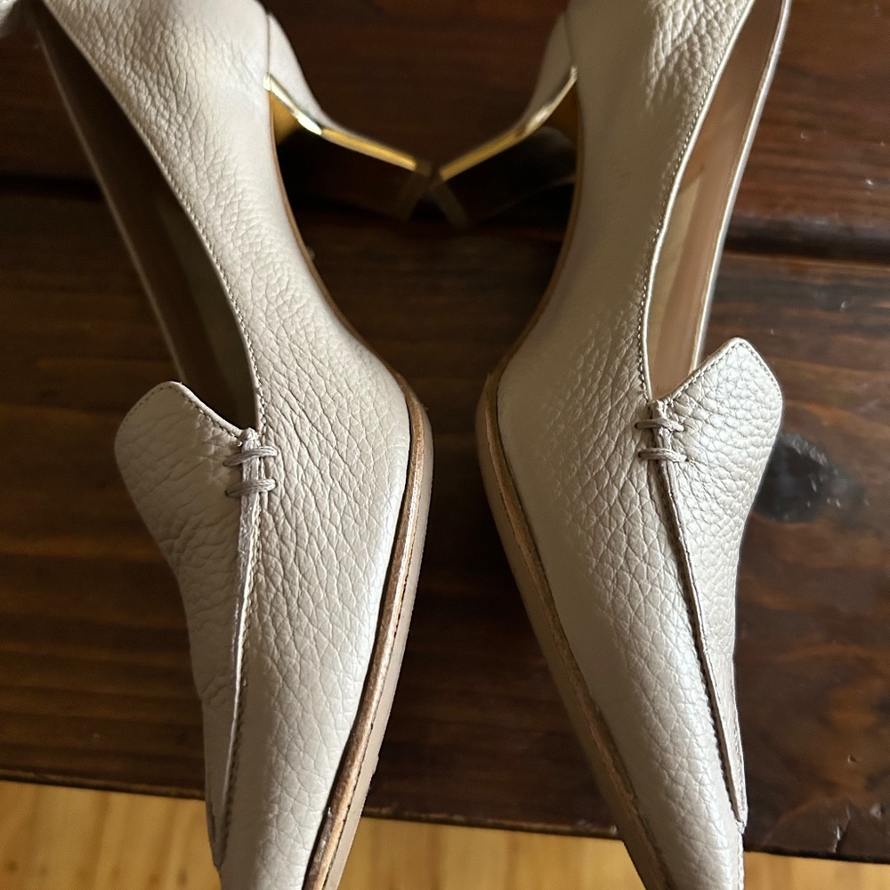 NICHOLAS KIRKWOOD Beya Pebbled Leather Heels Pumps EU 38 1/2 US 9
